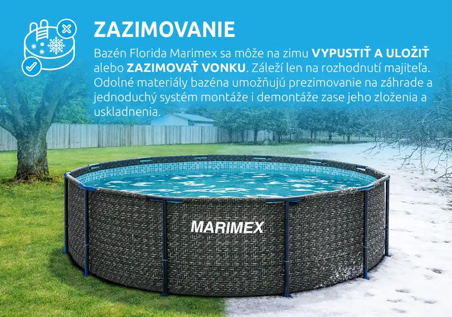 Bazén Florida 3,66x0,99 m bez príslušenstva - motív RATAN