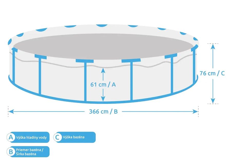Bazén Florida 3,66x0,76 m s pieskovou filtráciou ProStar 4