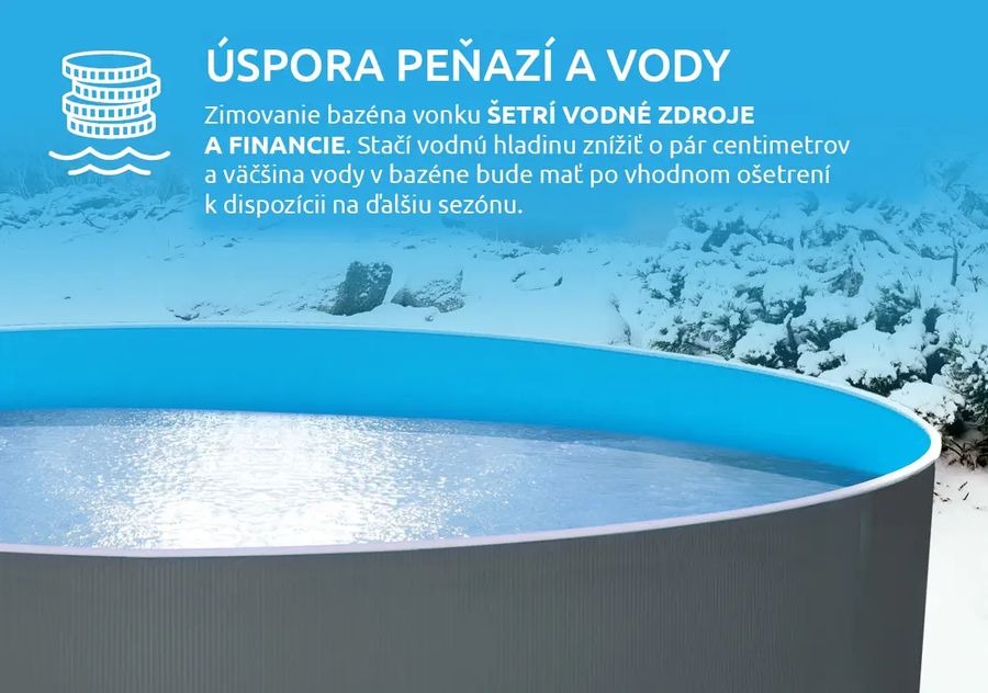 Bazén Orlando 3,66x0,91 m s príslušenstvom - motív šedý