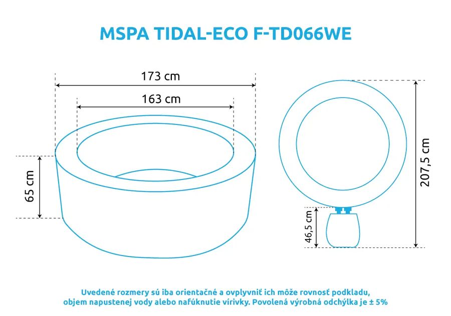 MSPA TIDAL-ECO F-TD066WE, 11400306