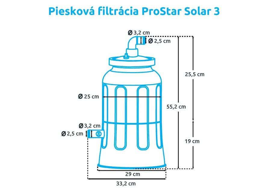 Bazénová filtrácia ProStar Solar 3