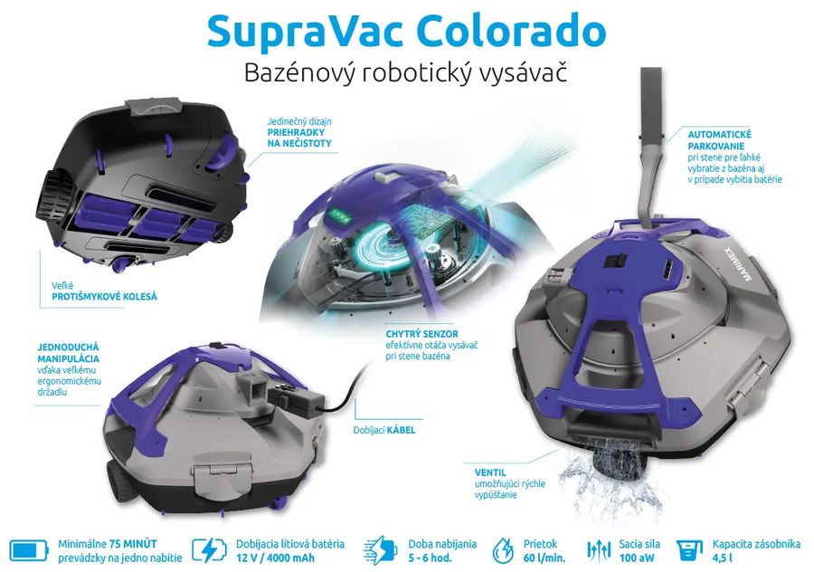 Bazénový robotický vysávač SupraVac Colorado