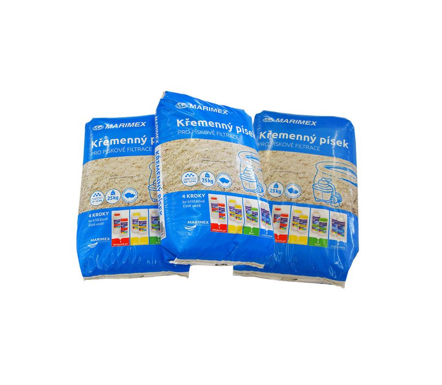 Filtračný piesok - 3 x 25 kg