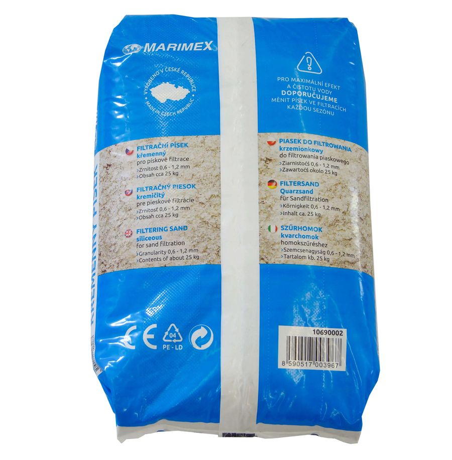 Filtračný piesok - 6 x 25 kg