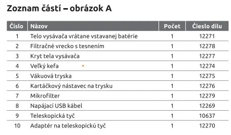 Nabíjacie telo k vysávaču Star Vac Aku - 12271