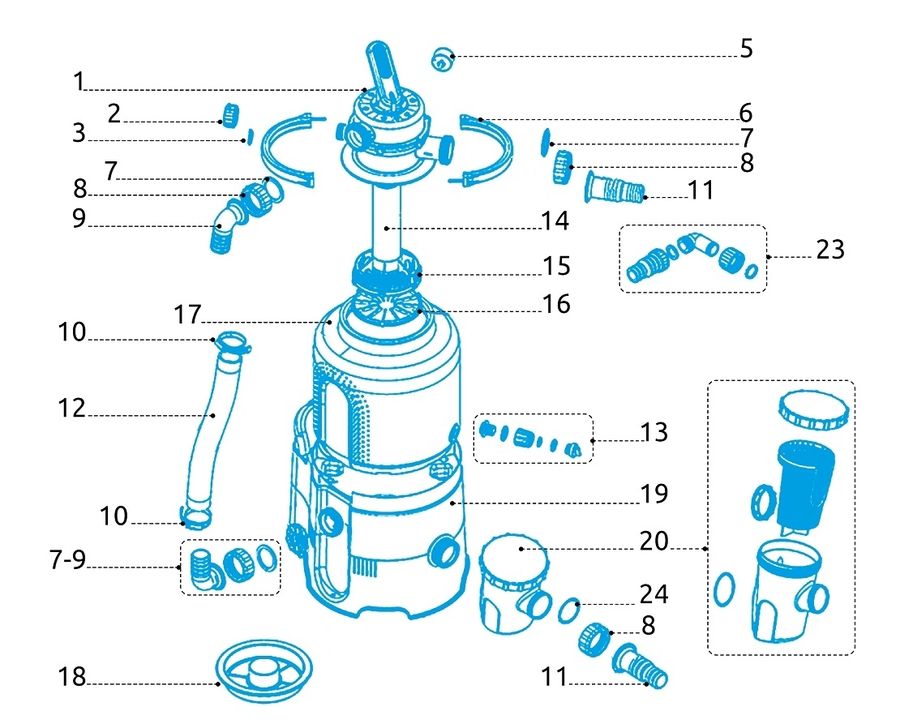 O-krúžok ventil/nádoba pre filtráciu ProStar Plus 2, 4, 6 a ProStar 2000, 4000 a 6000