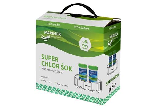 Super Chlor Šok 2x 0,9 kg set