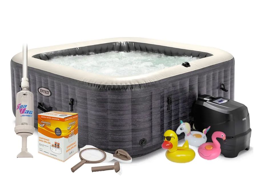 Vírivý bazén Pure Spa Greystone Deluxe Bubble Spa 6 NP + výhodný set príslušenstva