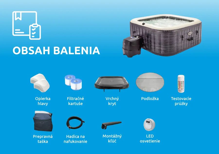 Vírivý bazén Pure Spa Greystone Deluxe Bubble Spa 4 NP