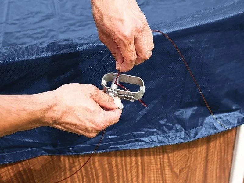 Zimná krycia plachta PREMIUM pre oválne bazény 5,5 x 3,7 m